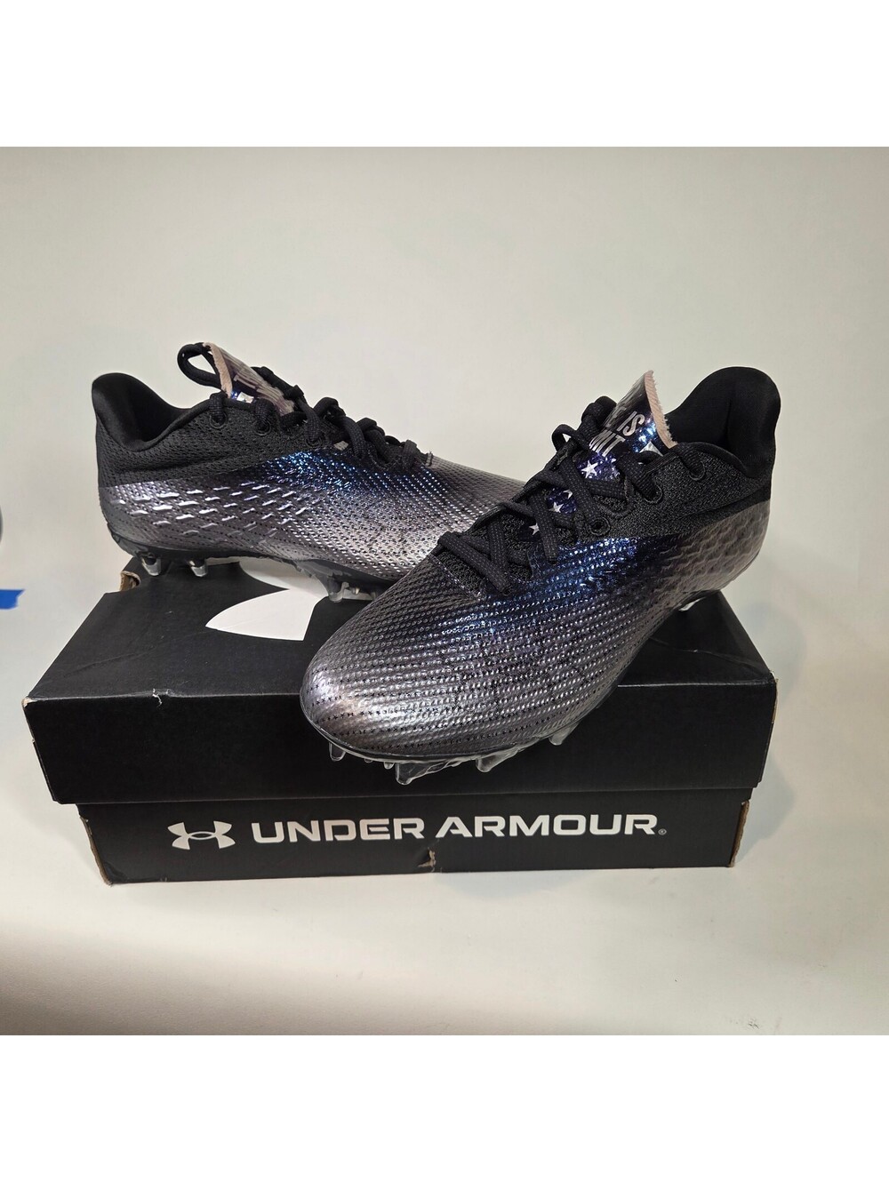 Under Armour Blur Smoke MC Women's Cleats Size 8 - Black/Purple